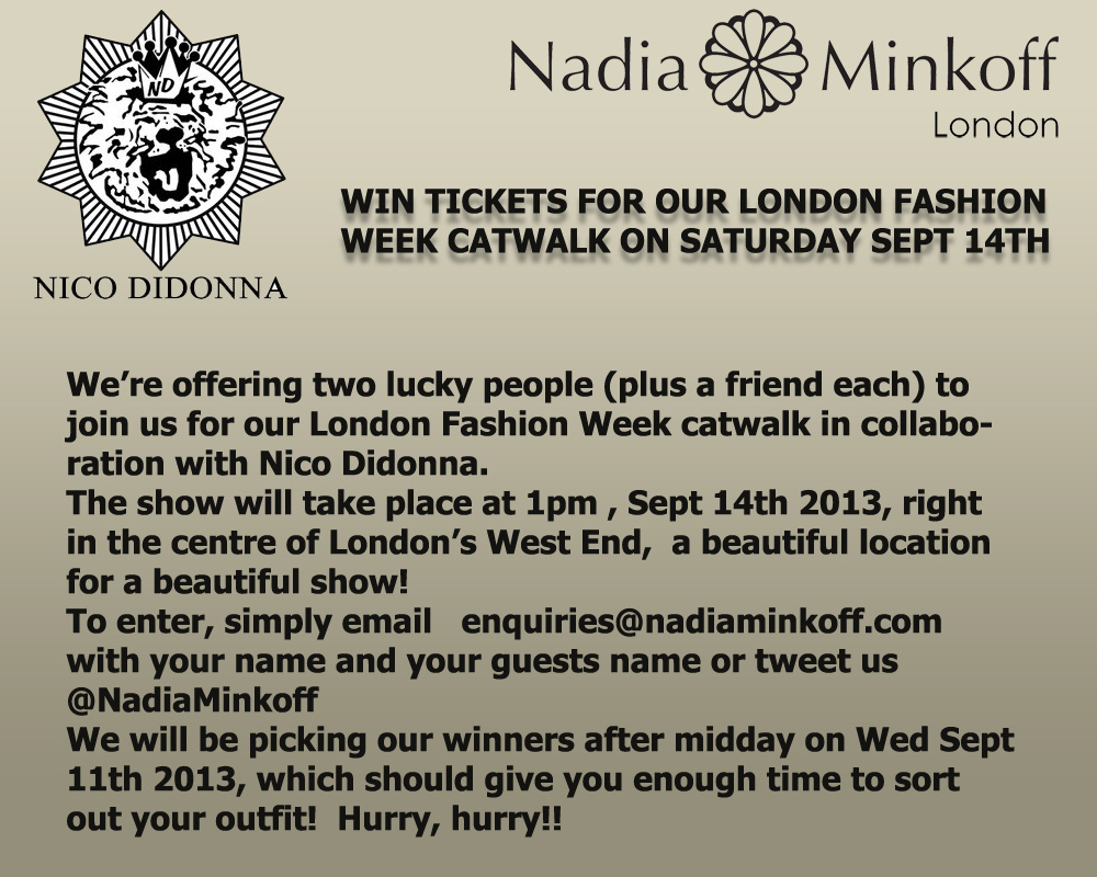 WIN tickets for our London Fashion Week catwalk!